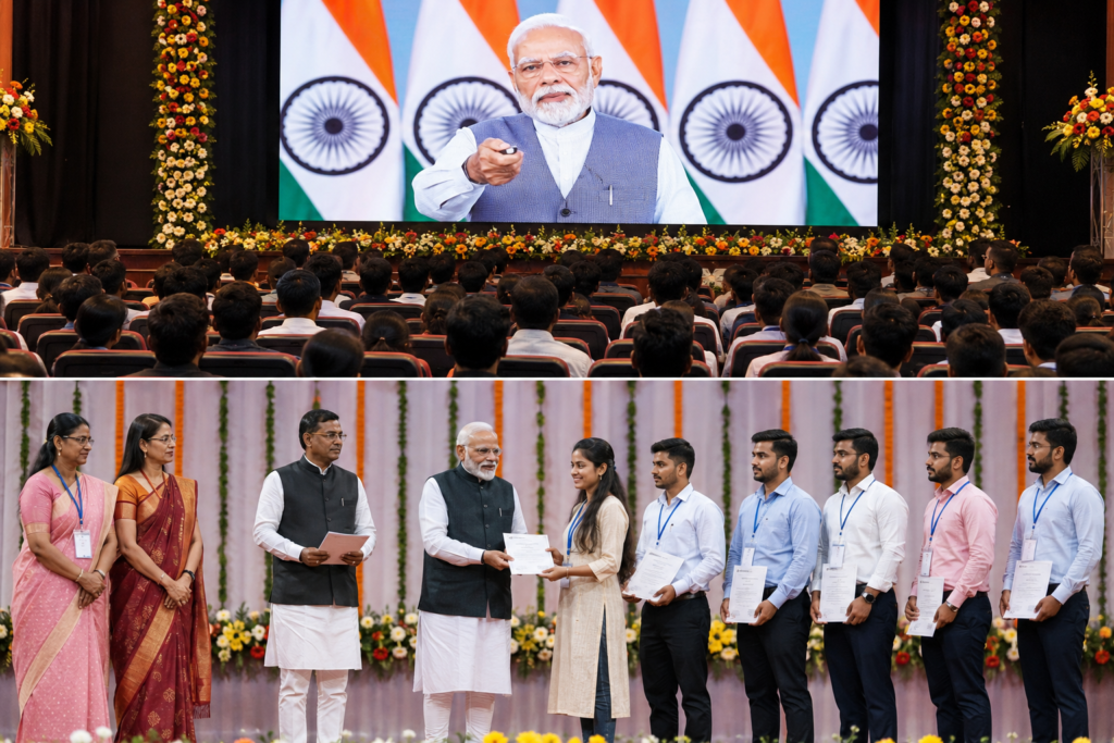 PM Modi Distributes 51,000 Appointment Letters Nationwide as Dhanbad Hosts 19th Annual Employment Fair..