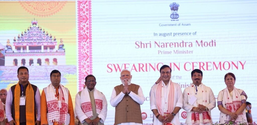 Biswa took oath as the Chief Minister of Assam for a 2nd consecutive term...