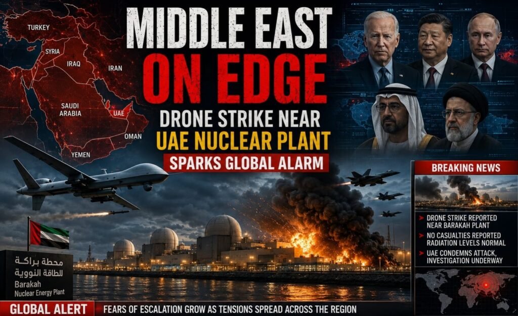 Middle East on Edge, Drone Strike Near UAE Nuclear Plant Sparks Global Alarm