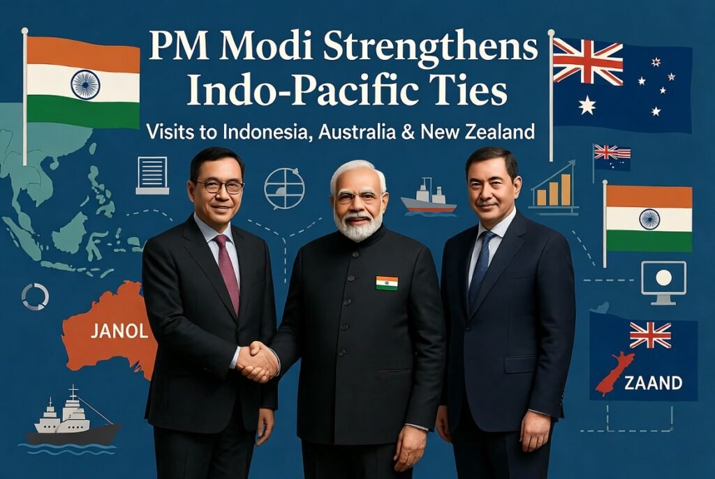 PM Modi to Strengthen Indo-Pacific Ties with Visits to Indonesia, Australia and New Zealand