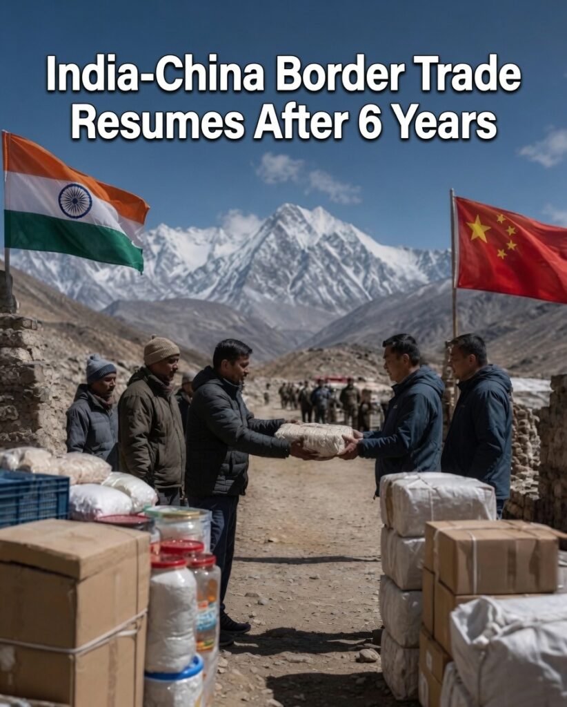 India-China Border Trade Resumes After 6 Years: First Traders Cross Empty-Handed on August 1st