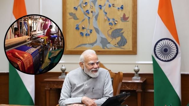 PM Modi Urges Youth to Wear Handlooms & Share GRWM Videos on National Handloom Day..