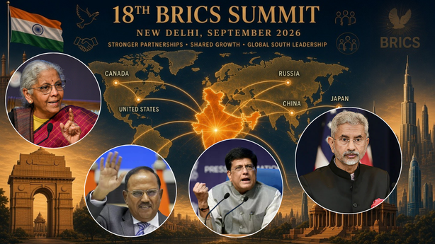 Modi, Sitharaman, Jaishankar, Goyal & Doval Lead 3 Week Global Outreach Before BRICS 2026..