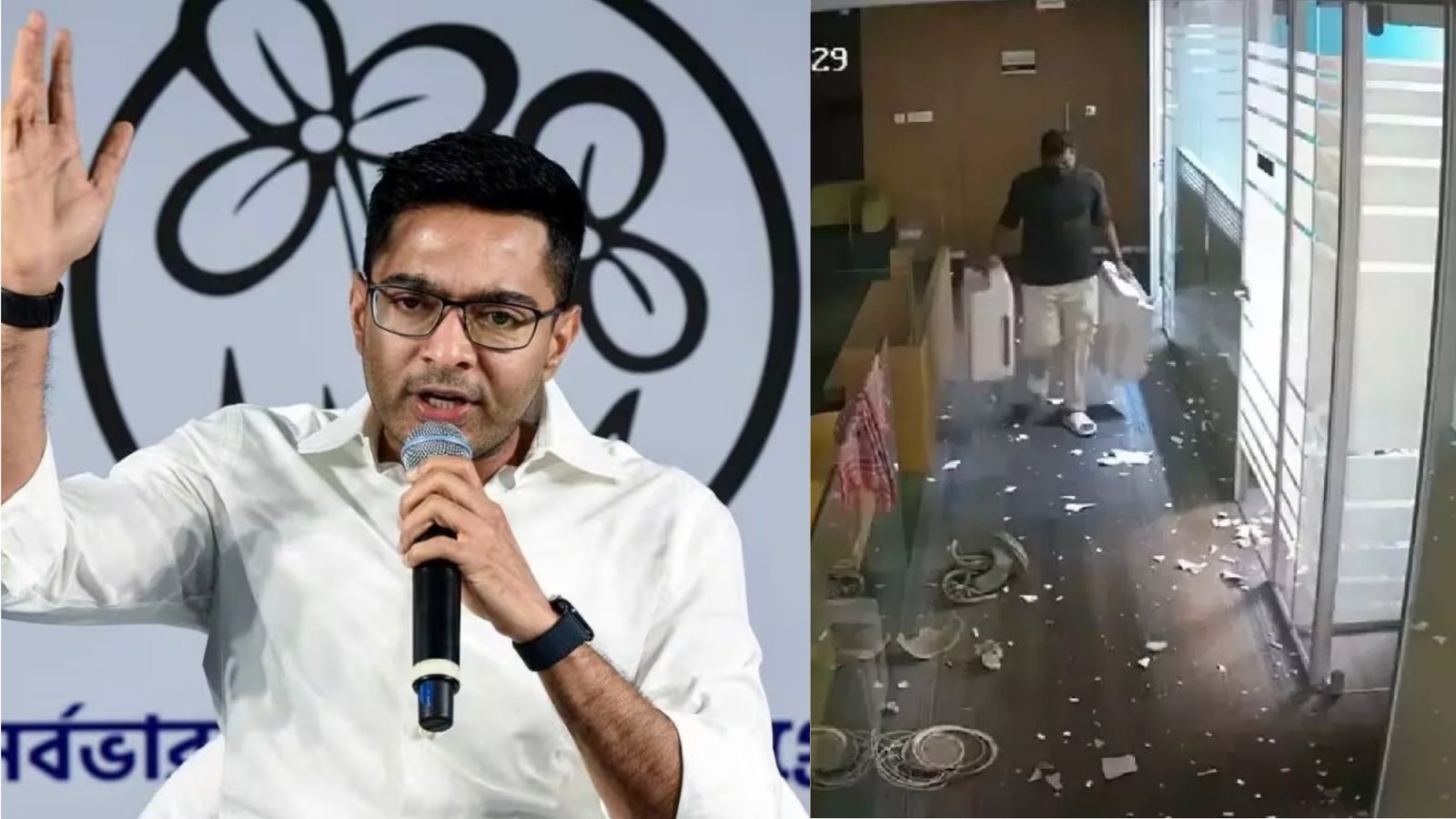 TMC Office Vandalize Attack; Abhishek Banerjee Blames BJP,
